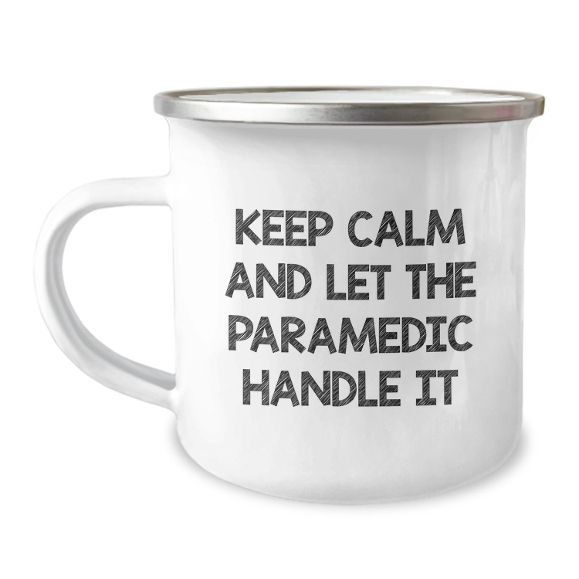 Funny Rescue Worker Christmas Unique Gifts from Men to Rescue Worker Friends, Camping Mugs with 'Keep Calm And Let The Rescue Worker Handle It', Unique Christmas Unique Gifts for Rescue Worker - Image 1