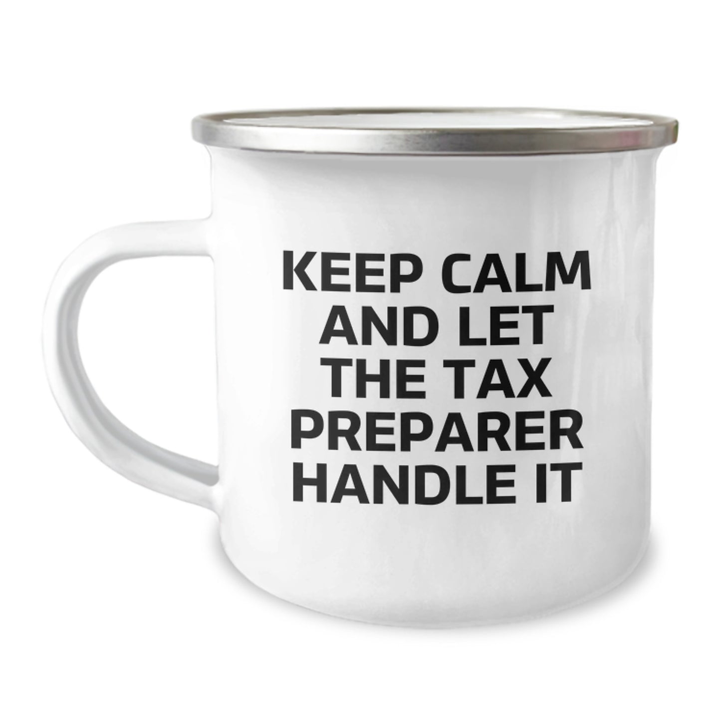 Funny Tax Preparer Gifts for Men from Coworkers - Keep Calm And Let The Tax Preparer Handle It Christmas Unique Gifts - Image 1
