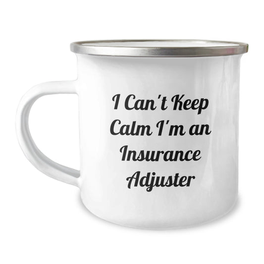 Insurance Adjuster Funny Mug Gifts from Friends for Graduation I Can't Keep Calm - Image 1
