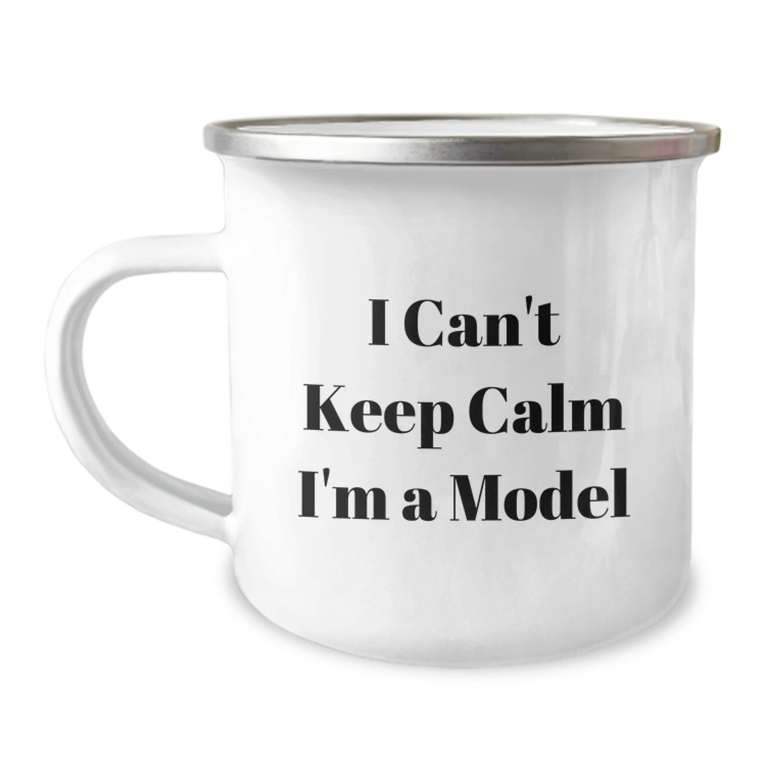 Funny Model Gifts for Him, Christmas Unique Model Mugs for Men, 'I Can't Keep Calm I'm A Model' Camping Mug, Funny Model Lover Gifts - Image 1