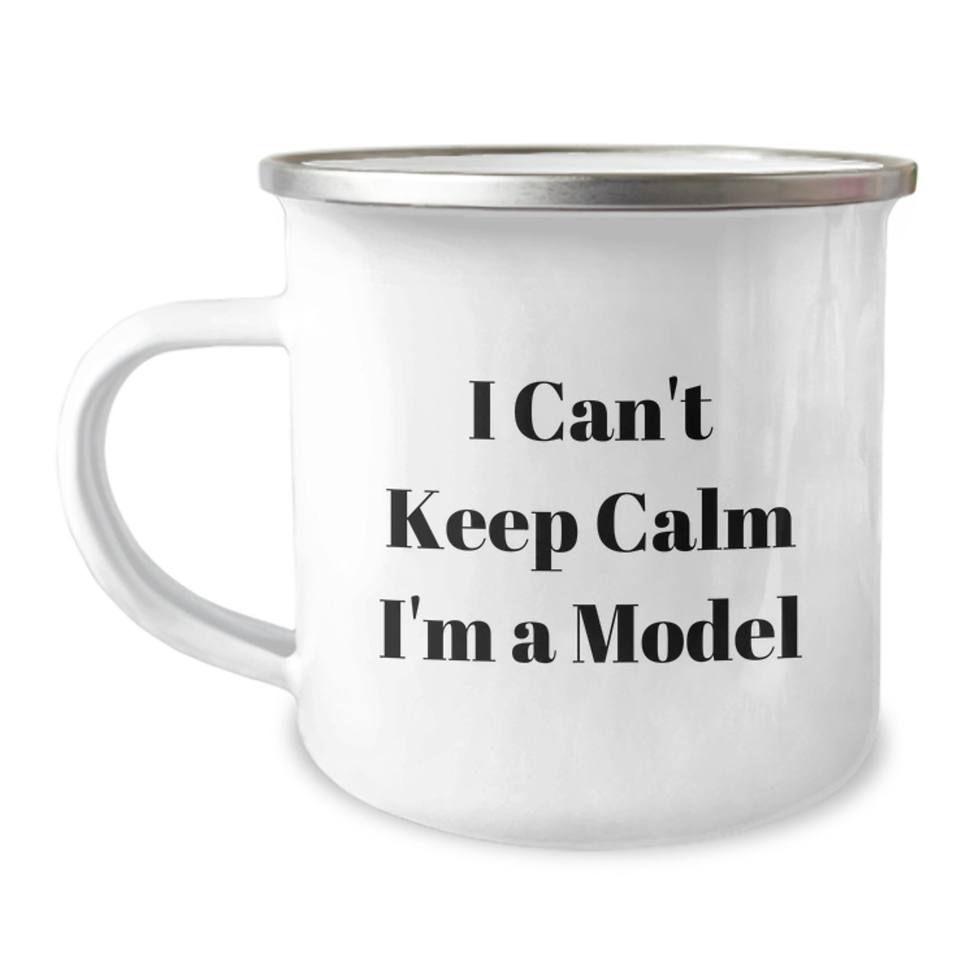 Funny Model Gifts for Him, Christmas Unique Model Mugs for Men, 'I Can't Keep Calm I'm A Model' Camping Mug, Funny Model Lover Gifts - Image 1