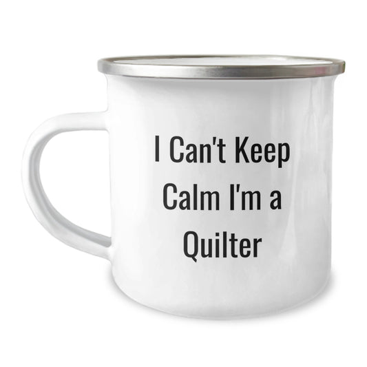 Quilter Fun Gifts from Friends Christmas Unique Quilting Mugs for Quilter I 'm A Quilter - Image 1