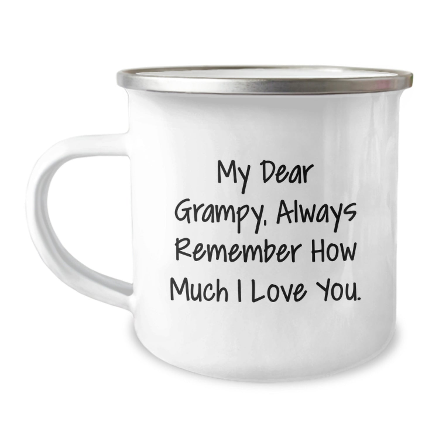 Funny Grampy Gifts for Him, Camping Mug with Quote 'My Dear Grampy, Always Remember How Much I Love You.' - Christmas Unique Gifts from Family - Image 1