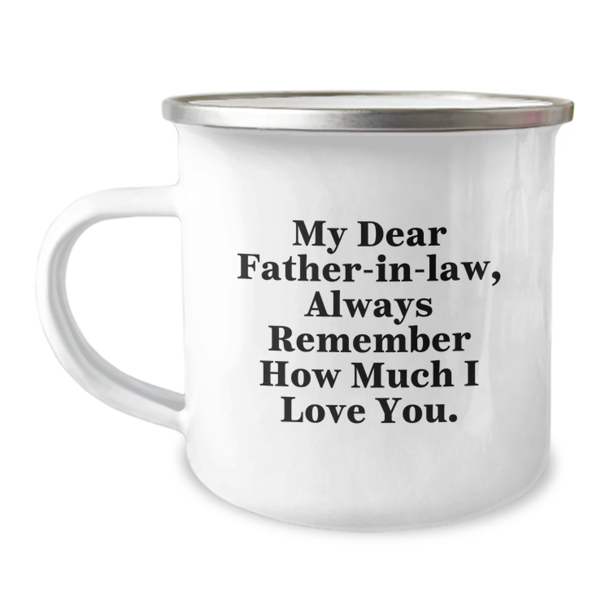 Gifts from Men to Father-in-law - Funny 'My Dear Father-in-law' Camping Mug for Christmas Unique Gifts - Image 1
