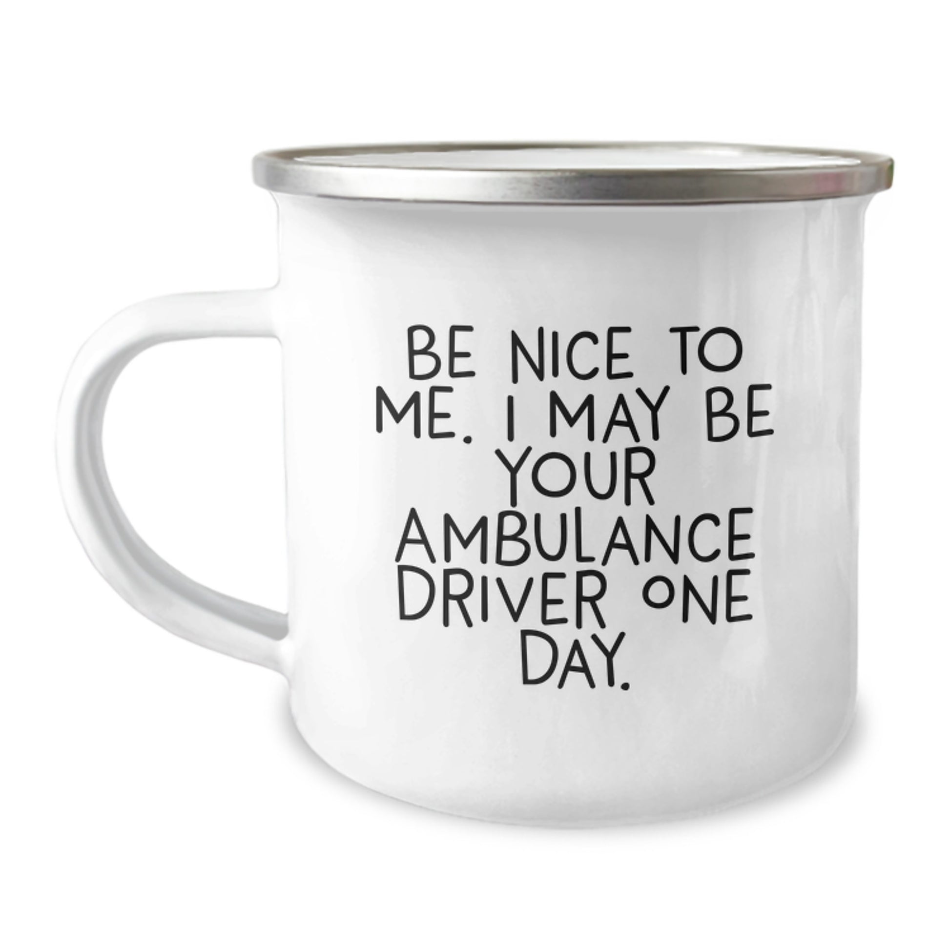 Funny Ambulance Driver Gifts, Ambulance Driver Christmas Unique Gifts for Ambulance Driver, Gifts from Friends to Ambulance Driver, Ambulance Driver Camping Mug - Image 1