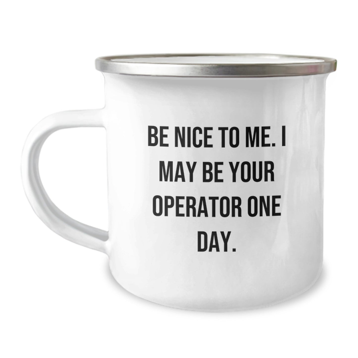 Funny Operator Camping Mug Gifts from Men to Operator Friends, Christmas Unique Operator-Themed Coffee Mugs for Operator Enthusiasts, Operator Operator Camping Mug - Image 1