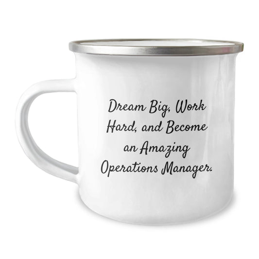 Funny Operations Manager Gifts for Men - Camping Mug with Inspirational Quote - Unique Christmas Unique Gifts from Friends to Family - Image 1