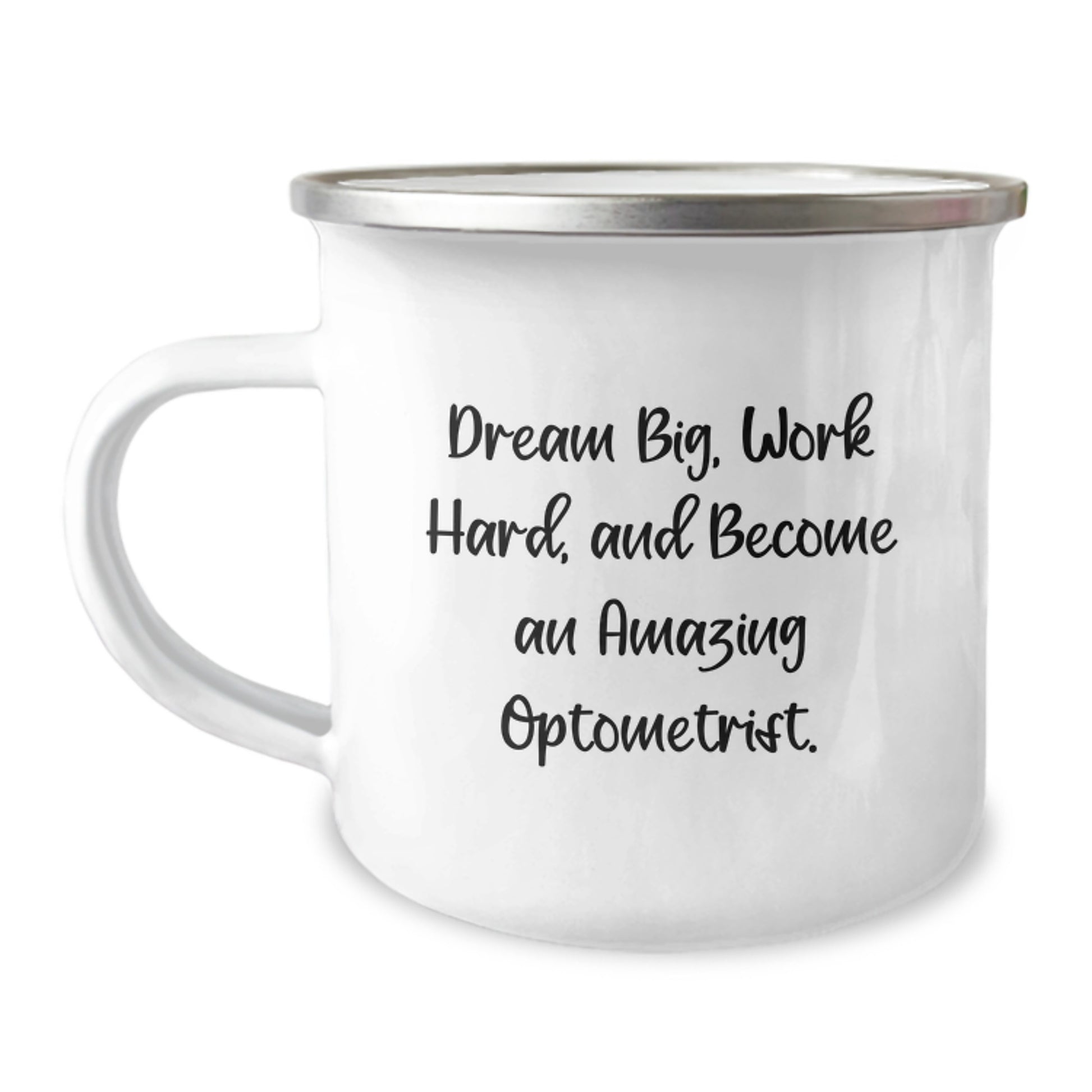 Optometrist Gifts, Funny Quote, Camping Mug, Gifts from Family to Future Optometrist, Perfect Graduation Inspirational Gift for Him or Her - Image 1