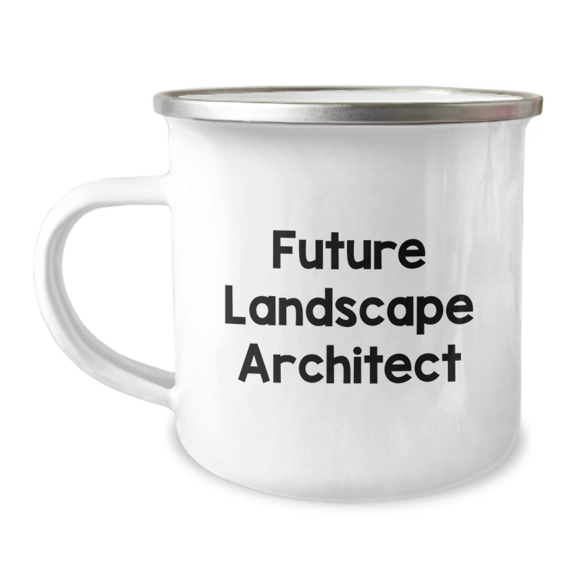 Funny Future Landscape Architect Gifts from Friends for Men Stainless Steel Camping Mug - Image 1