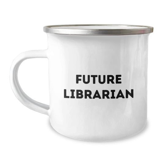 Funny Librarian Gifts for Future Librarian Friends and Family Members, Camping Mug with Inspirational Quote for Christmas Unique Gifts from Men and Women - Image 1