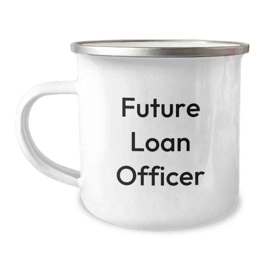 Funny Loan Officer Gifts for Men - Future Loan Officer Camping Mug - Christmas Unique Presents from Friends to Loan Officer Team Members - Image 1