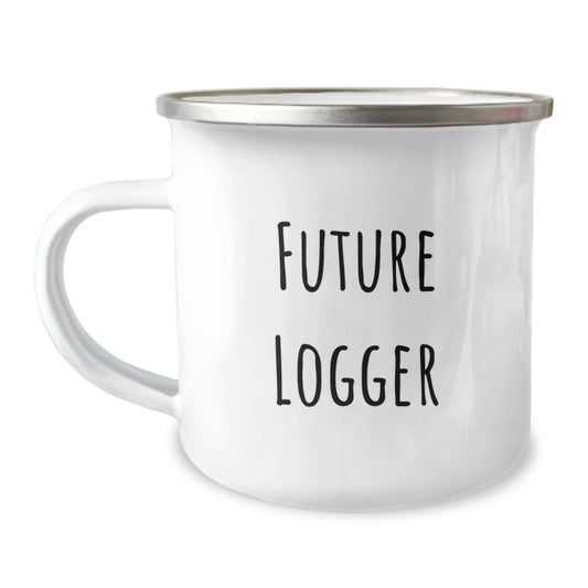 Funny Future Logger Motivational Gifts for Men Women Friends Family - Christmas Unique Logger Camping Mug - Image 1