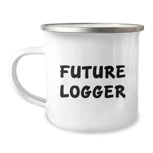Funny Future Logger Gifts from Friends for Logger Camping Mug Christmas Unique Gifts - Image 1