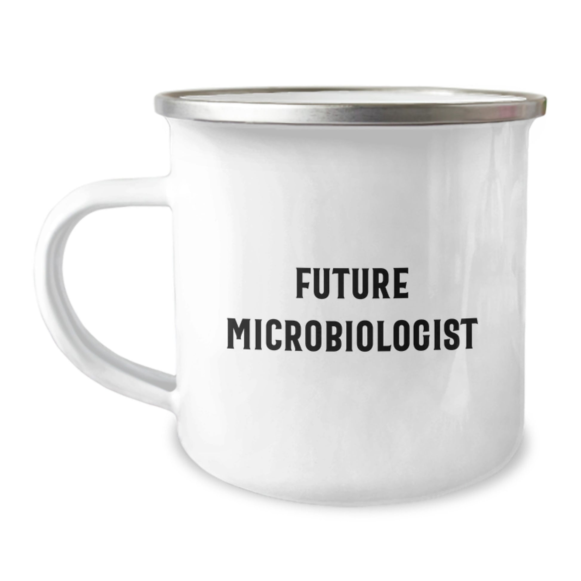 Funny Future Microbiologist Gift for Birthday, Camping Mug from Friends to Coworkers, Inspirational Quote 'I'm Not a Morning Person, But I'm a Microbiologist' - Image 1