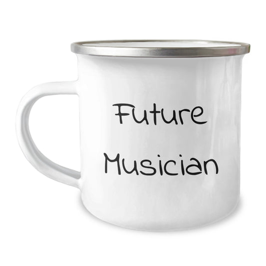Funny Future Musician Gift for Men Friends and Family - Inspirational Camping Mug for Christmas Unique Gifts - Stainless Steel with Enamel Finish - Image 1