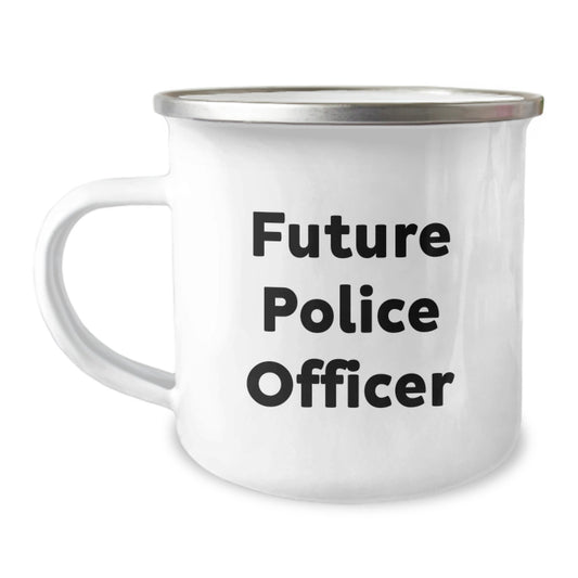 Funny Future Police Officer Gifts from Friends and Family - Police Officer Camping Mug for Men and Women Graduation Unique Gifts - Image 1