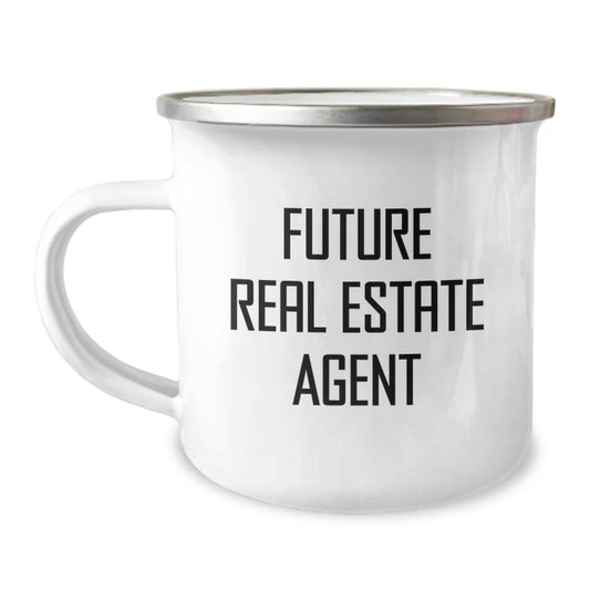Funny Real Estate Agent Gifts from Friends for Future Real Estate Agent Graduation Unique Camping Mugs with Inspirational Quote, Real Estate Agent Mug, Real Estate Agent Gifts - Image 1