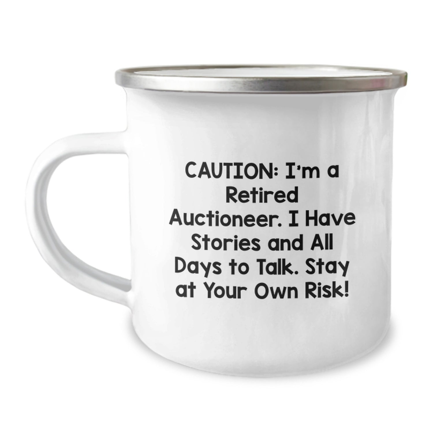 Funny Auctioneer Camping Mug for Men, Unique Gifts from Friends to Colleagues, Christmas Unique Gifts for Auctioneers - Image 1