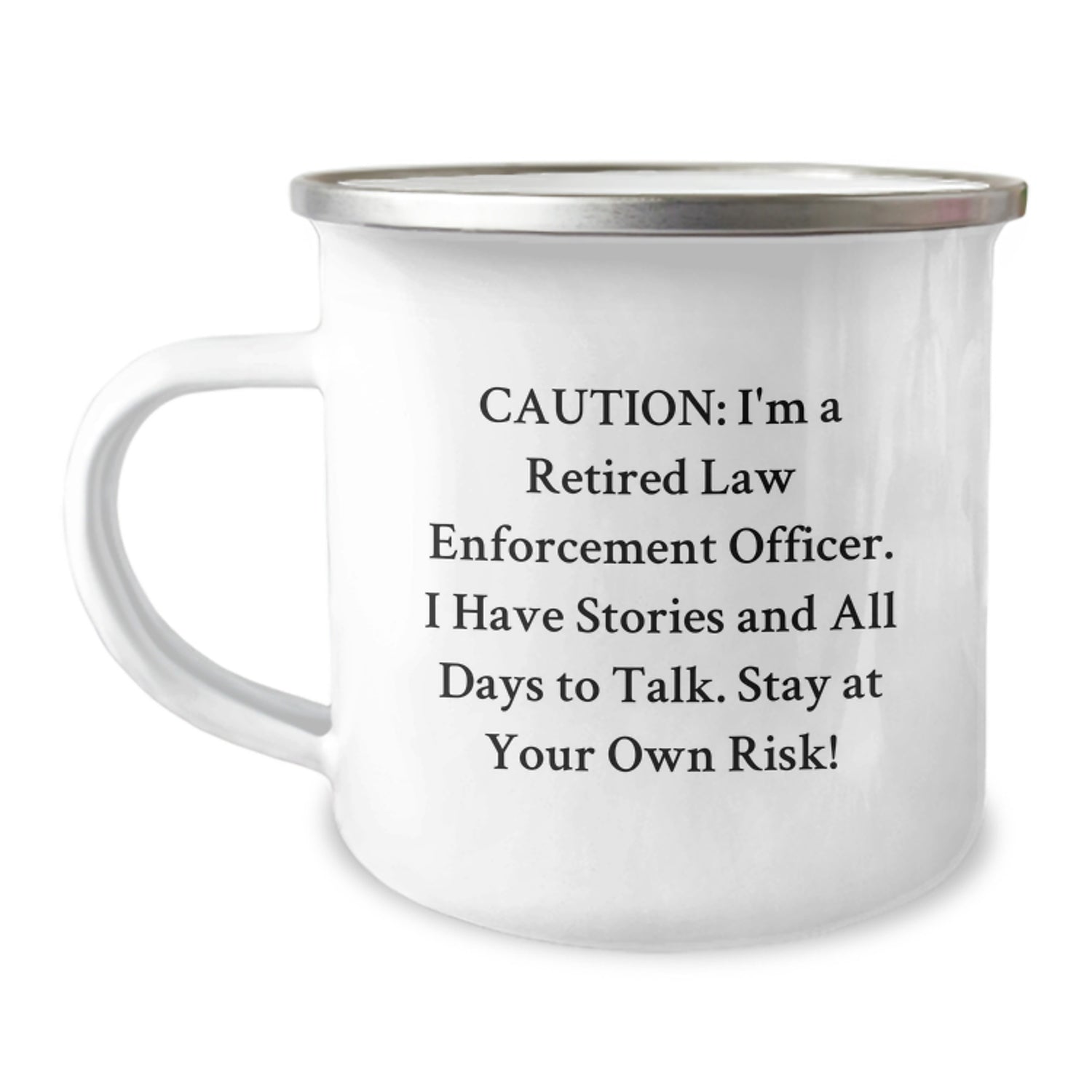 Funny Law Enforcement Officer Christmas Unique Gifts - Gifts for Law Enforcement Men, Unique Camping Mug for Retired Police Officer Humor, Funny Retirement Gifts from Friends and Family - Image 1