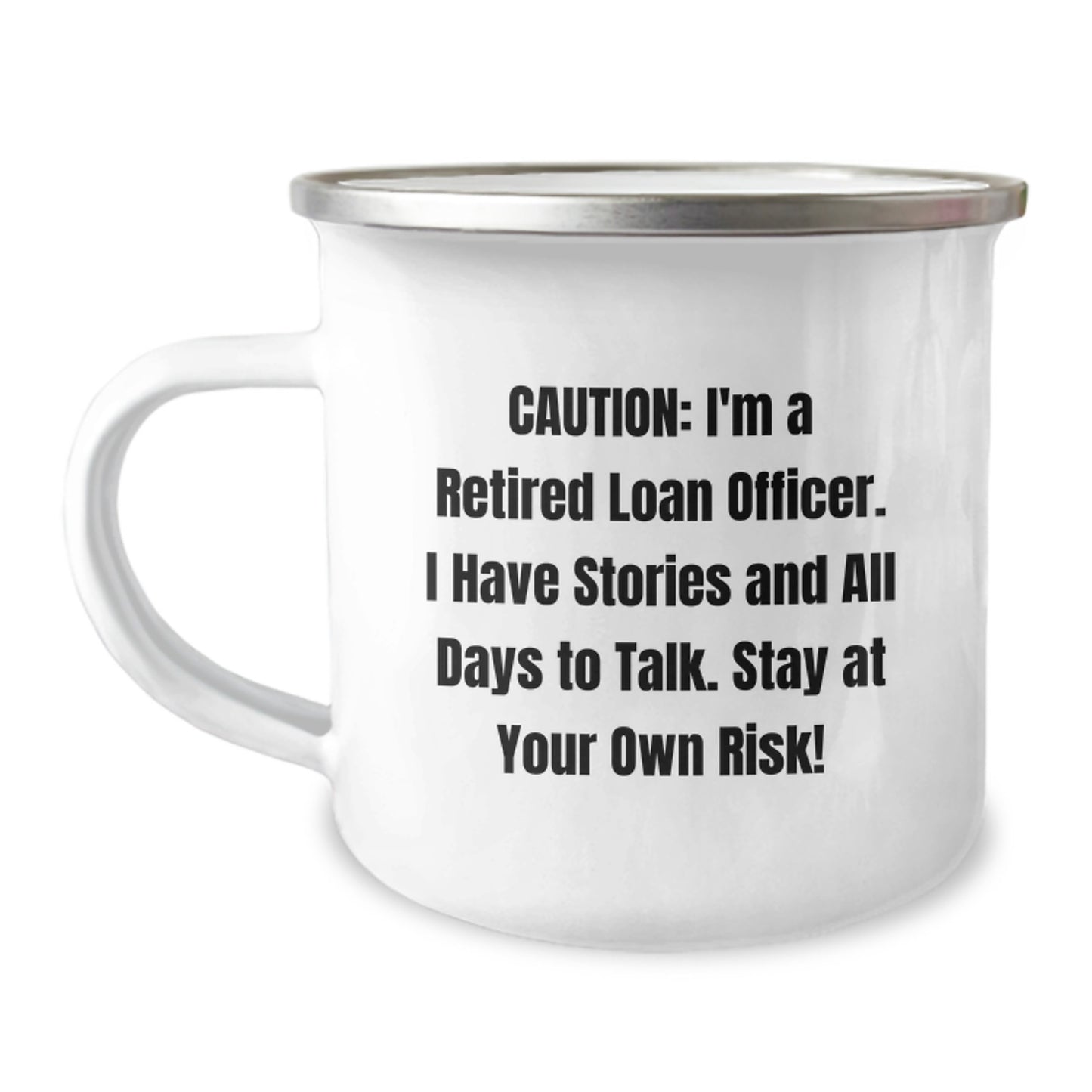 Funny Loan Officer Gifts from Men to Coworkers - Unique Camping Mug for Loan Officers at Christmas - Image 1