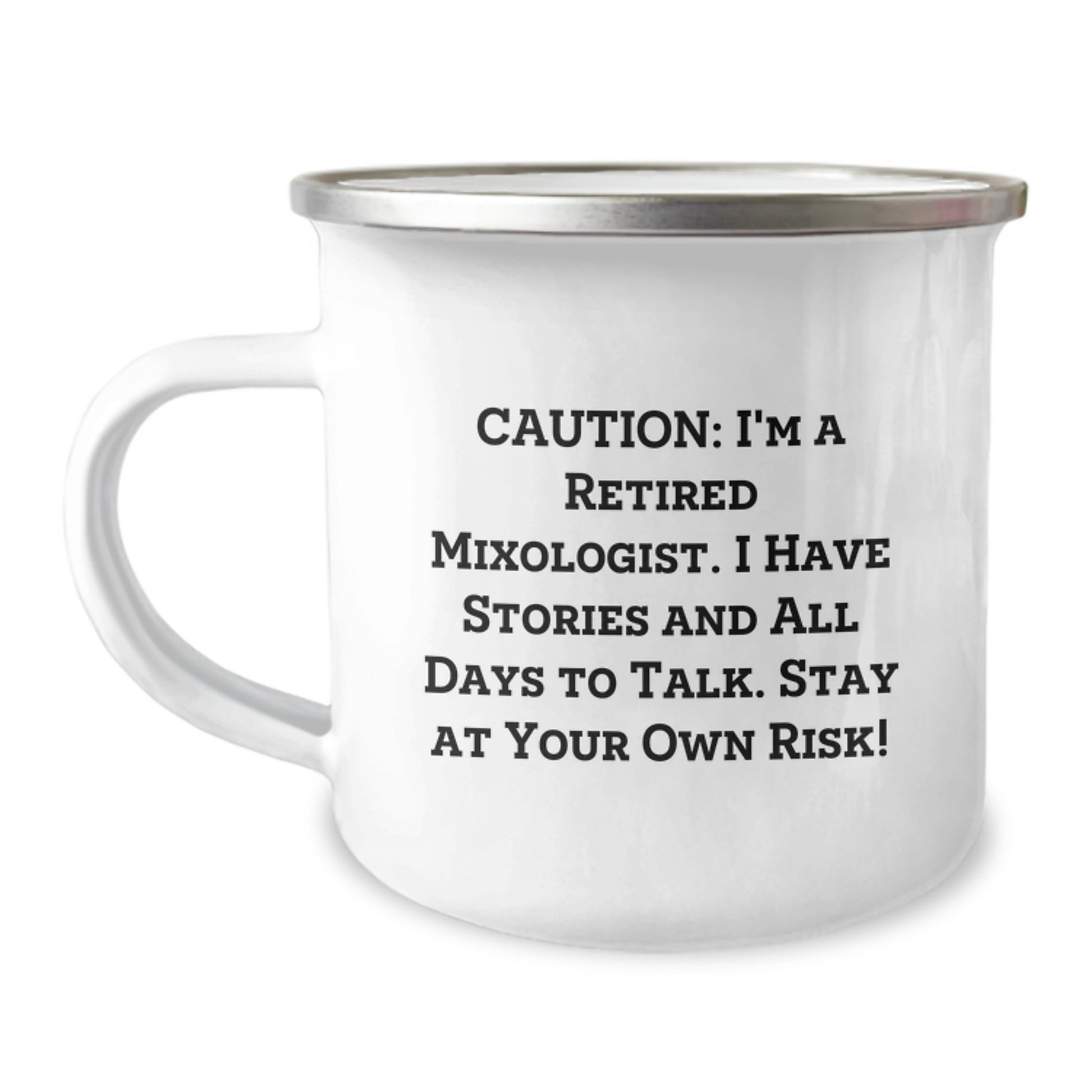 Witty Mixologist Camping Mug Gifts from Friends to Fellow Mixologists this Christmas - Image 1