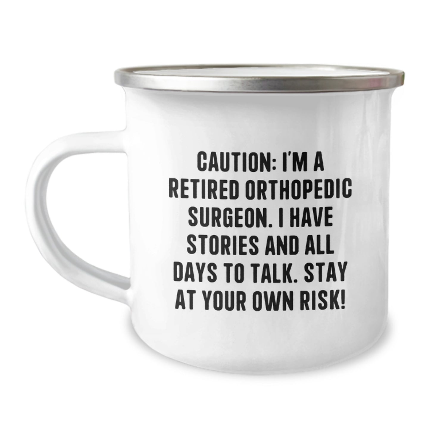 Funny Orthopedic Surgeon Gifts from Friends for Men Camping Mug Christmas Unique Presents - Image 1