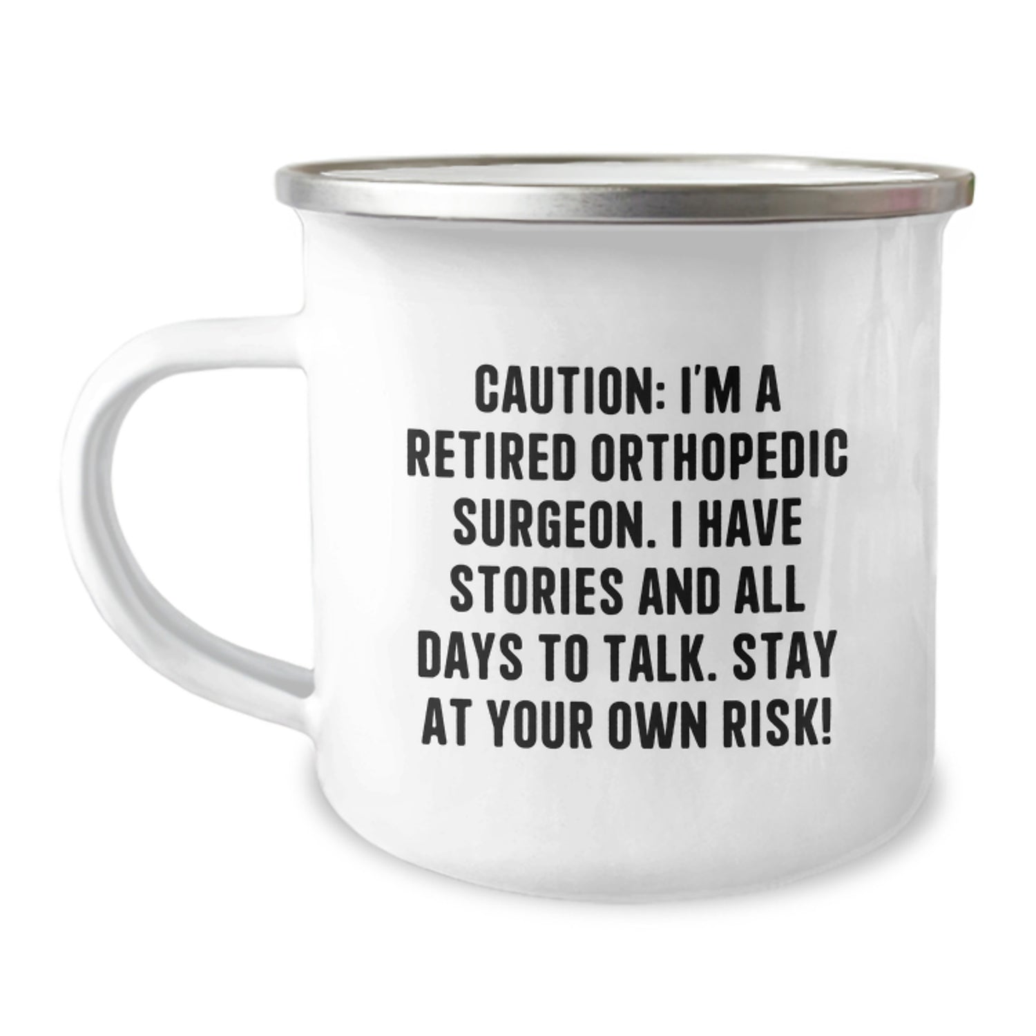 Funny Orthopedic Surgeon Gifts from Friends for Men Camping Mug Christmas Unique Presents - Image 1