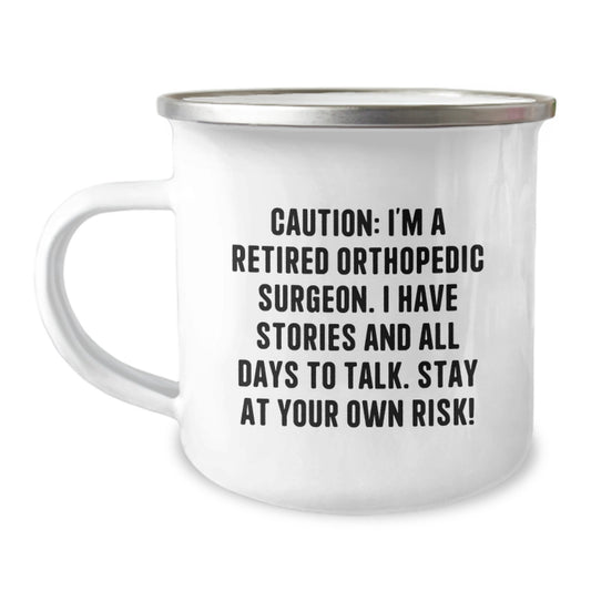 Funny Orthopedic Surgeon Gifts from Friends for Men Camping Mug Christmas Unique Presents - Image 1