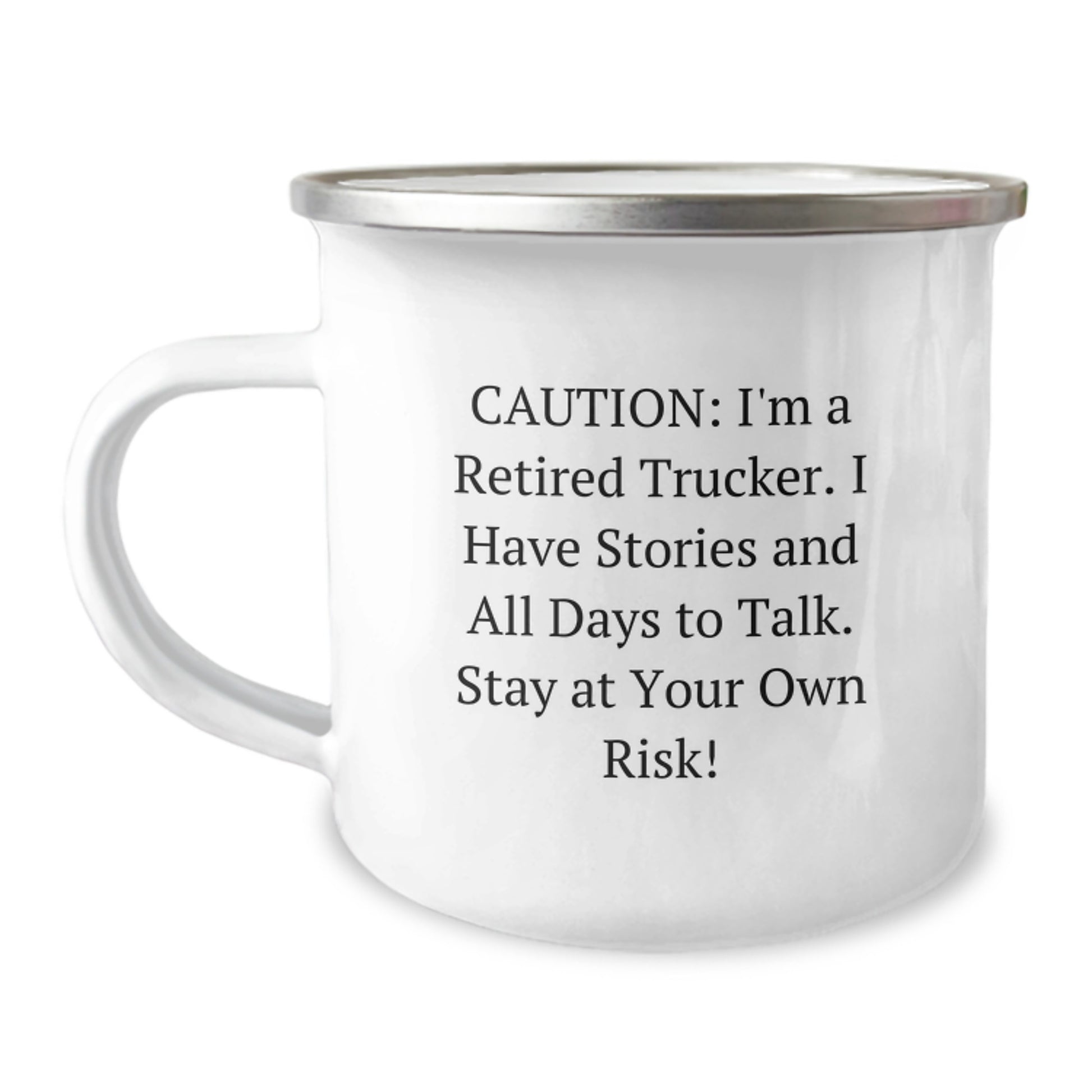 Trucker Christmas Unique Gifts from Men to Friends Funny Camping Mug - I'm A Retired Trucker - Unique Christmas Unique Gifts for Trucker Lovers - Image 1
