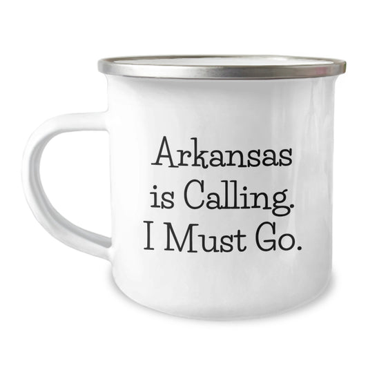 Arkansas Gifts for Men - Funny Camping Mug - Arkansas Is Calling, I Must Go - Gifts for Arkansas Lovers - Unique Christmas Unique Gifts from Friends - Best Camping Mugs - Image 1