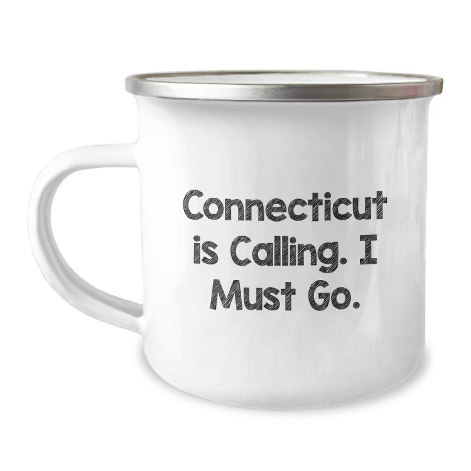 Connecticut Camping Mug Gifts from Friends for Connecticut Men - Funny Quote 'Connecticut Is Calling I Must Go' Christmas Unique Gifts for Women - Image 1