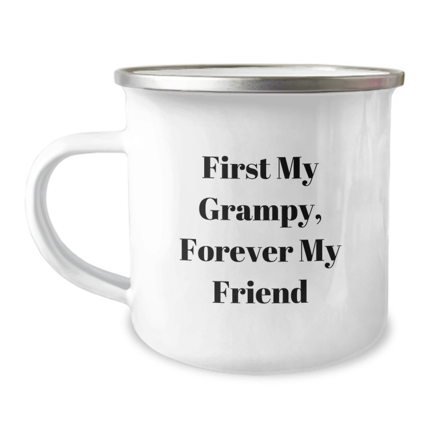 Funny Grampy Gifts, Camping Mug for Him, 'First My Grampy, Forever My Friend' Quote, Graduation Unique Gifts from Men to Grampy - Image 1