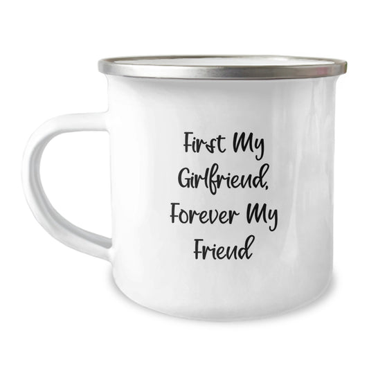 Funny Sweetheart Gifts for Her: 'First My Sweetheart, Forever My Friend' Camping Mug - Men Gifts for Women, Women Gifts for Friends, Coworkers, Family - Image 1
