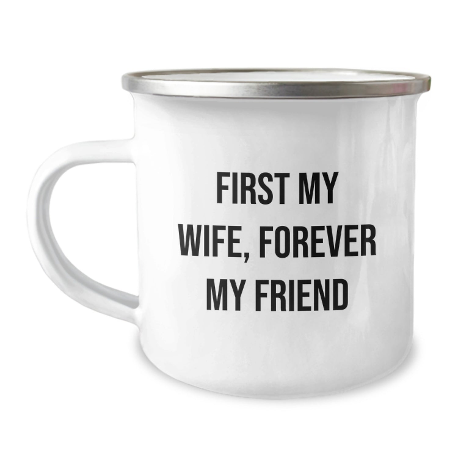 Funny Wife Gifts from Men for Wife Camping Mug First My Wife Forever My Friend Christmas Unique - Image 1