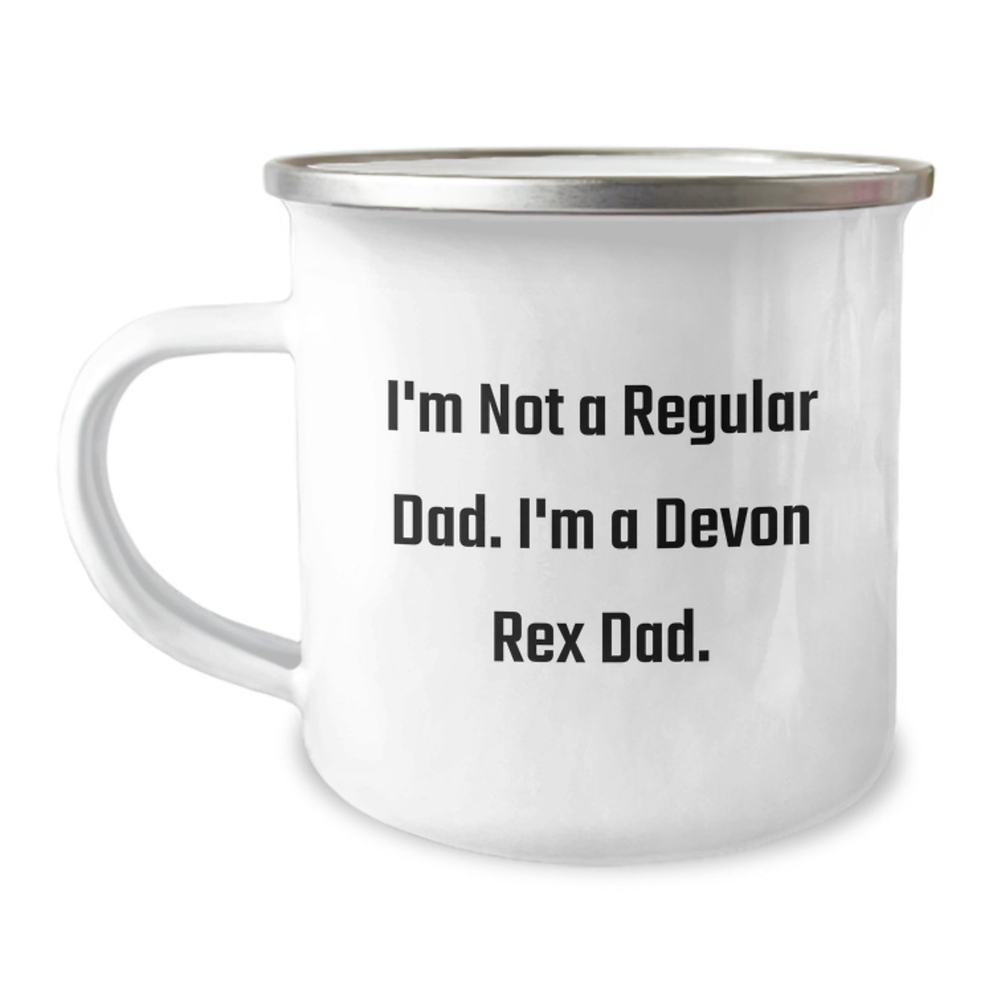 Funny Devon Rex Cat Gifts for Men Dad, Funny Camping Mug for Christmas Unique Gifts, Gifts from Men to Devon Rex Cat Owners - Image 1