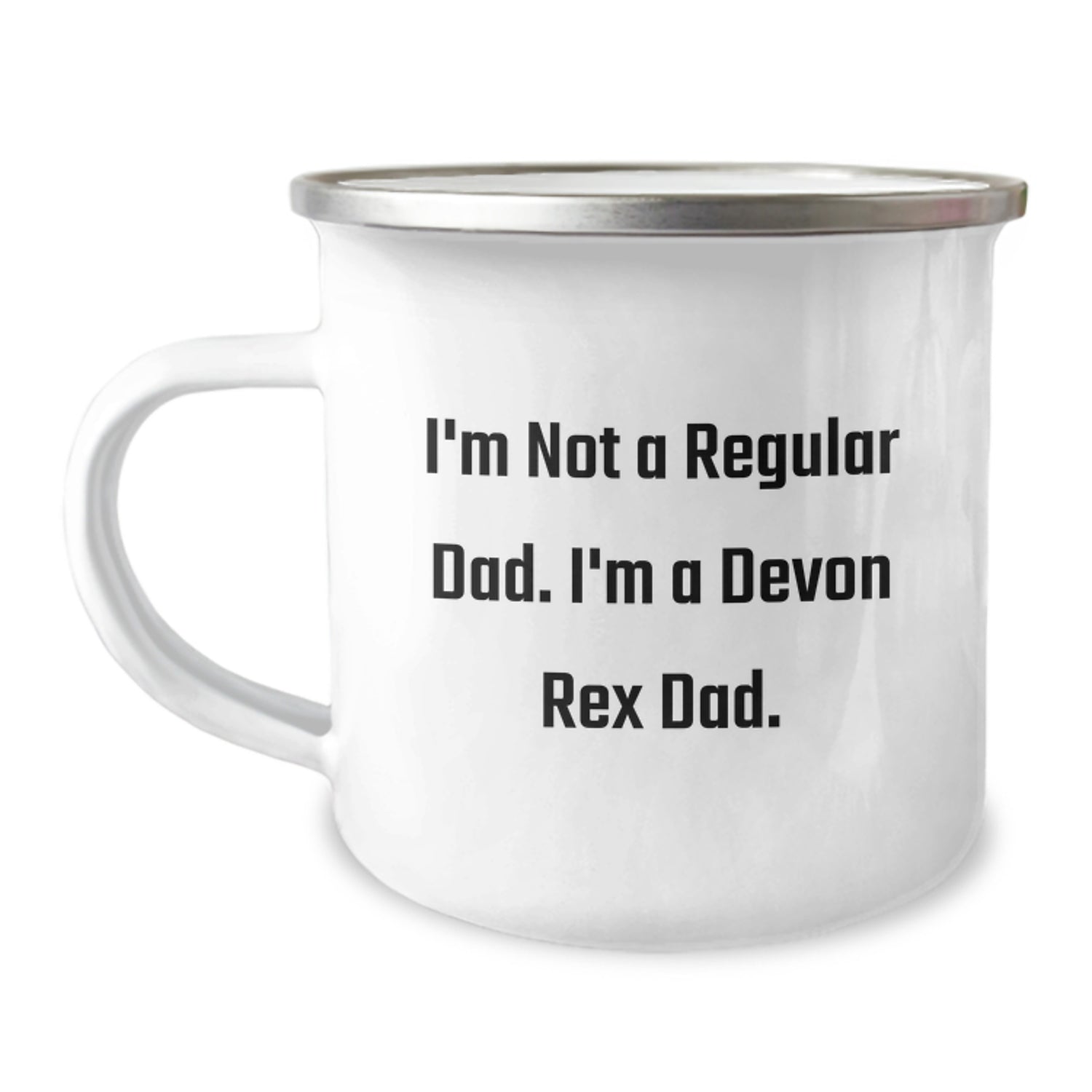Funny Devon Rex Cat Gifts for Men Dad, Funny Camping Mug for Christmas Unique Gifts, Gifts from Men to Devon Rex Cat Owners - Image 1