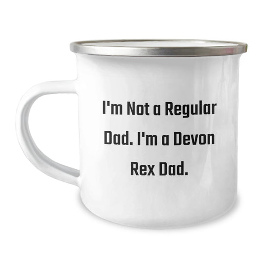 Funny Devon Rex Cat Gifts for Men Dad, Funny Camping Mug for Christmas Unique Gifts, Gifts from Men to Devon Rex Cat Owners - Image 1