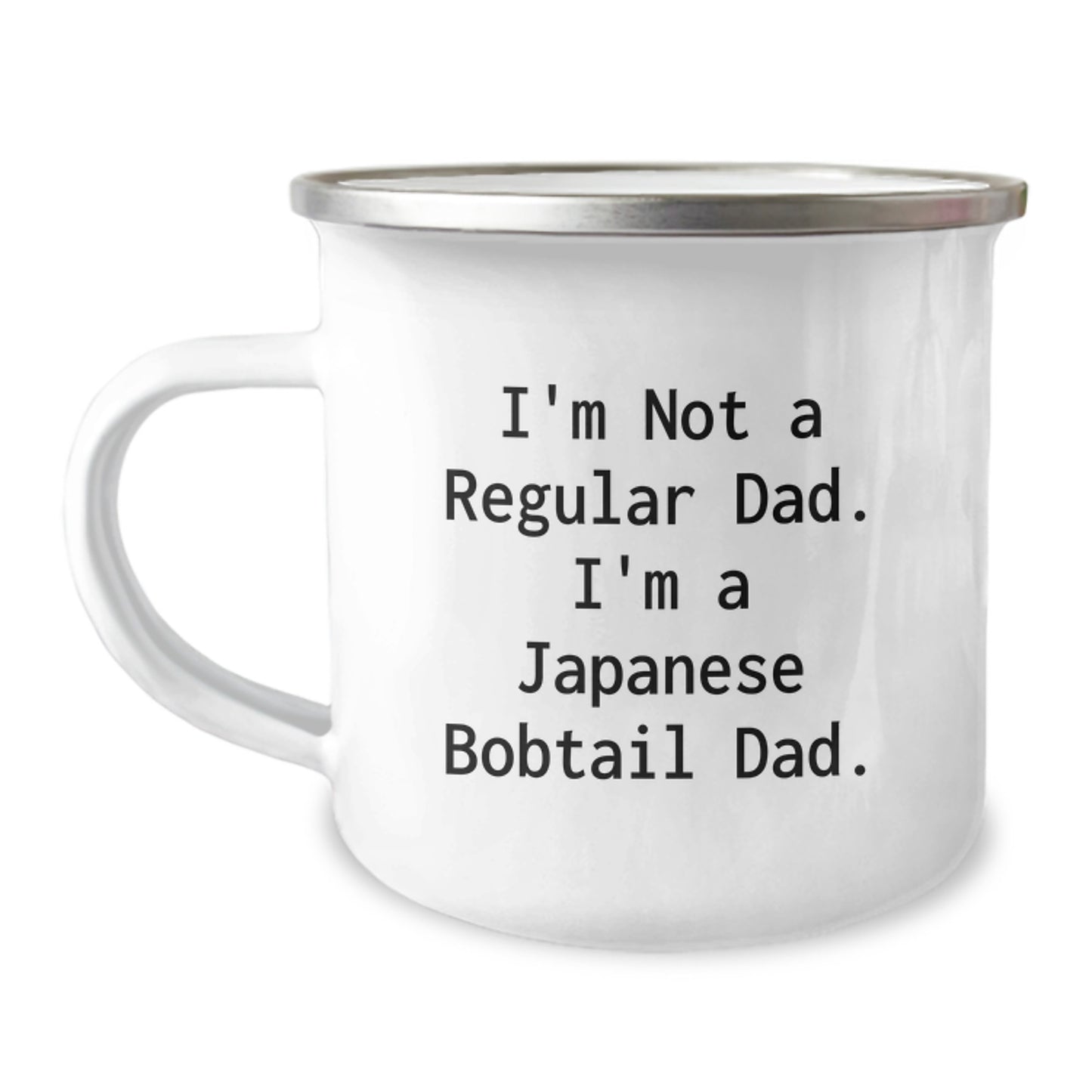 Funny Japanese Bobtail Cat Dad Gifts for Him from Family, Unique Christmas Unique Gifts, Camping Mug for Japanese Bobtail Cat Lover - Image 1