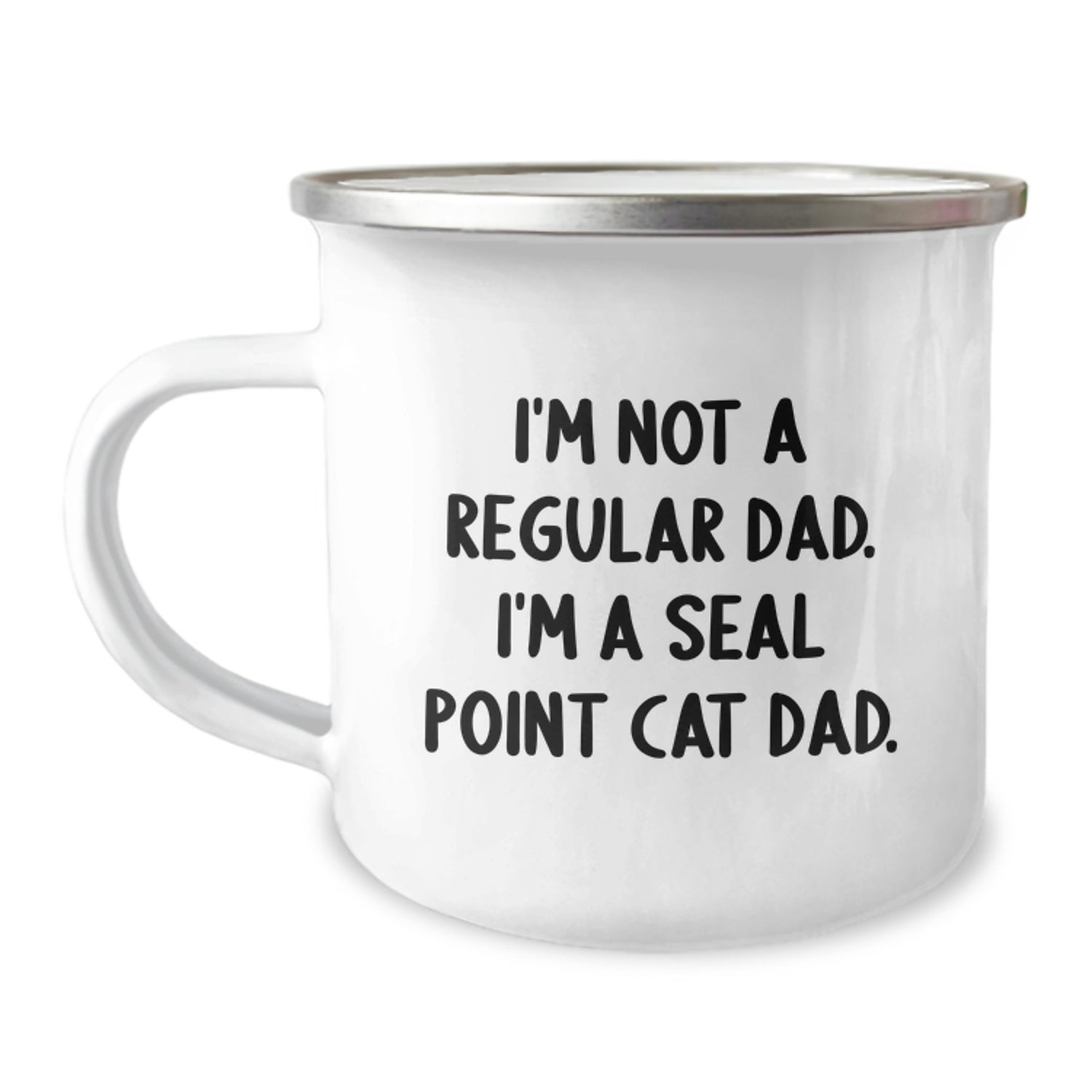 Funny Seal Point Cat Dad Camping Mug Gifts for Men from Dad, Seal Point Cat Lover Unique Christmas Unique Gifts, Seal Point Cat Enthusiast Special - Image 1