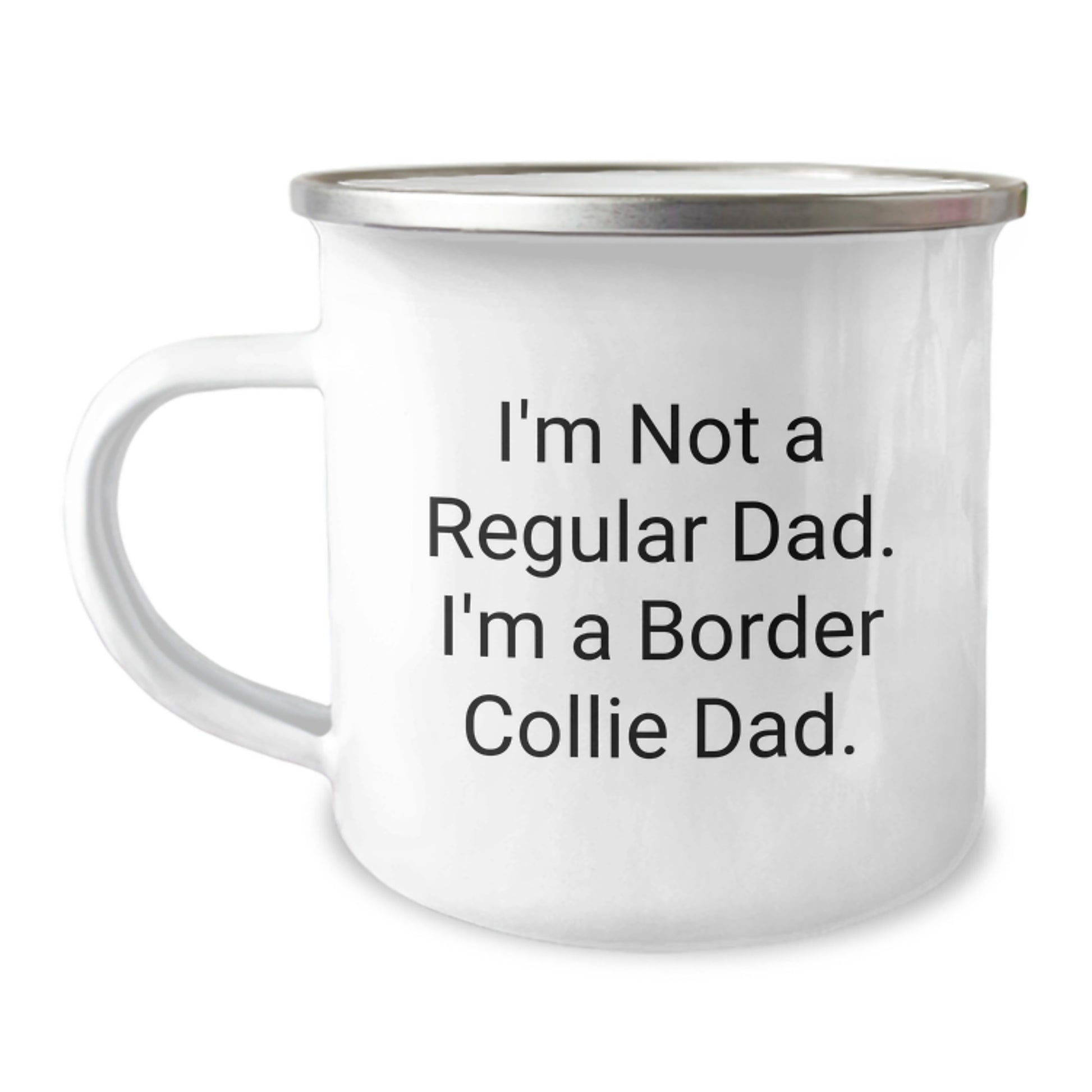 Funny Border Collie Dog Dad Camping Mug Gifts from Men to Family - Christmas Unique Presents for Her - Image 1