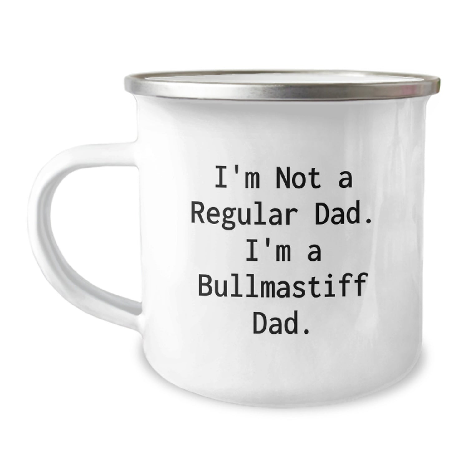 Bullmastiff Dog Dad Funny Camping Mug, Gifts for Bullmastiff Dad, Unique Christmas Unique Gifts from Men to Friends and Family - Image 1