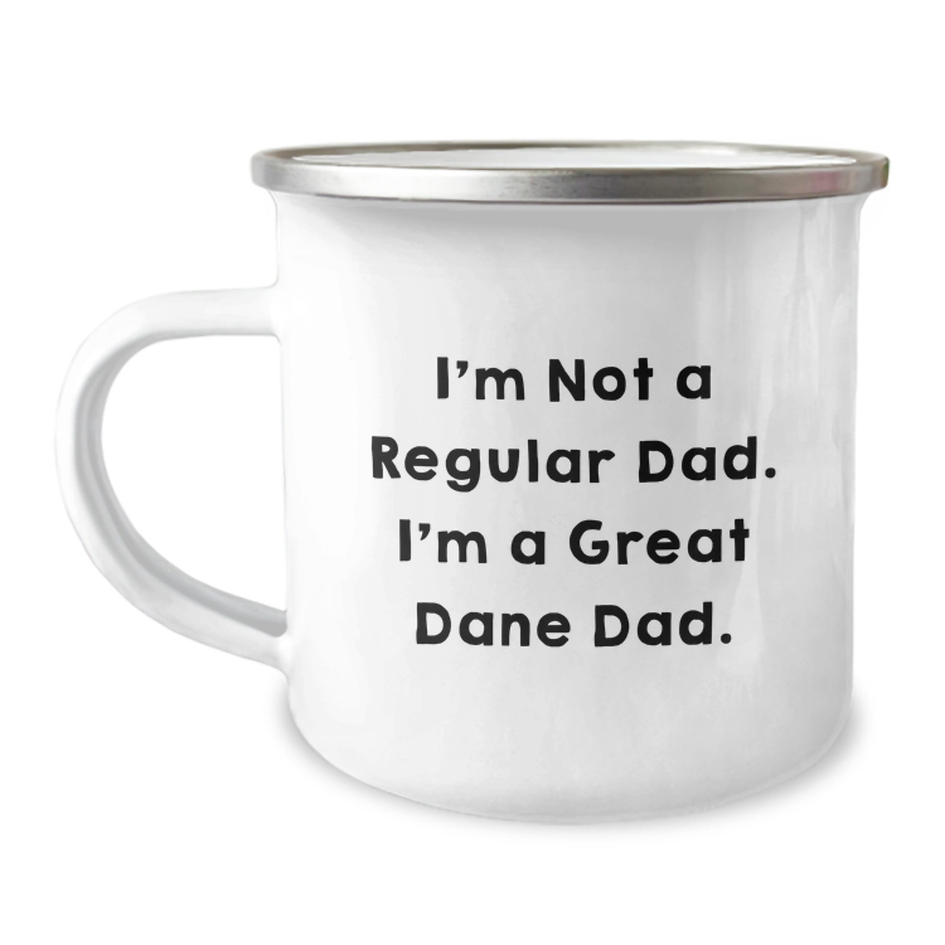 Funny Great Dane Dog Camping Mug, Gifts for Great Dane Dad, Christmas Unique Gift from Men to Family - Image 1