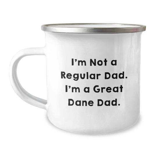 Funny Great Dane Dog Camping Mug, Gifts for Great Dane Dad, Christmas Unique Gift from Men to Family - Image 1