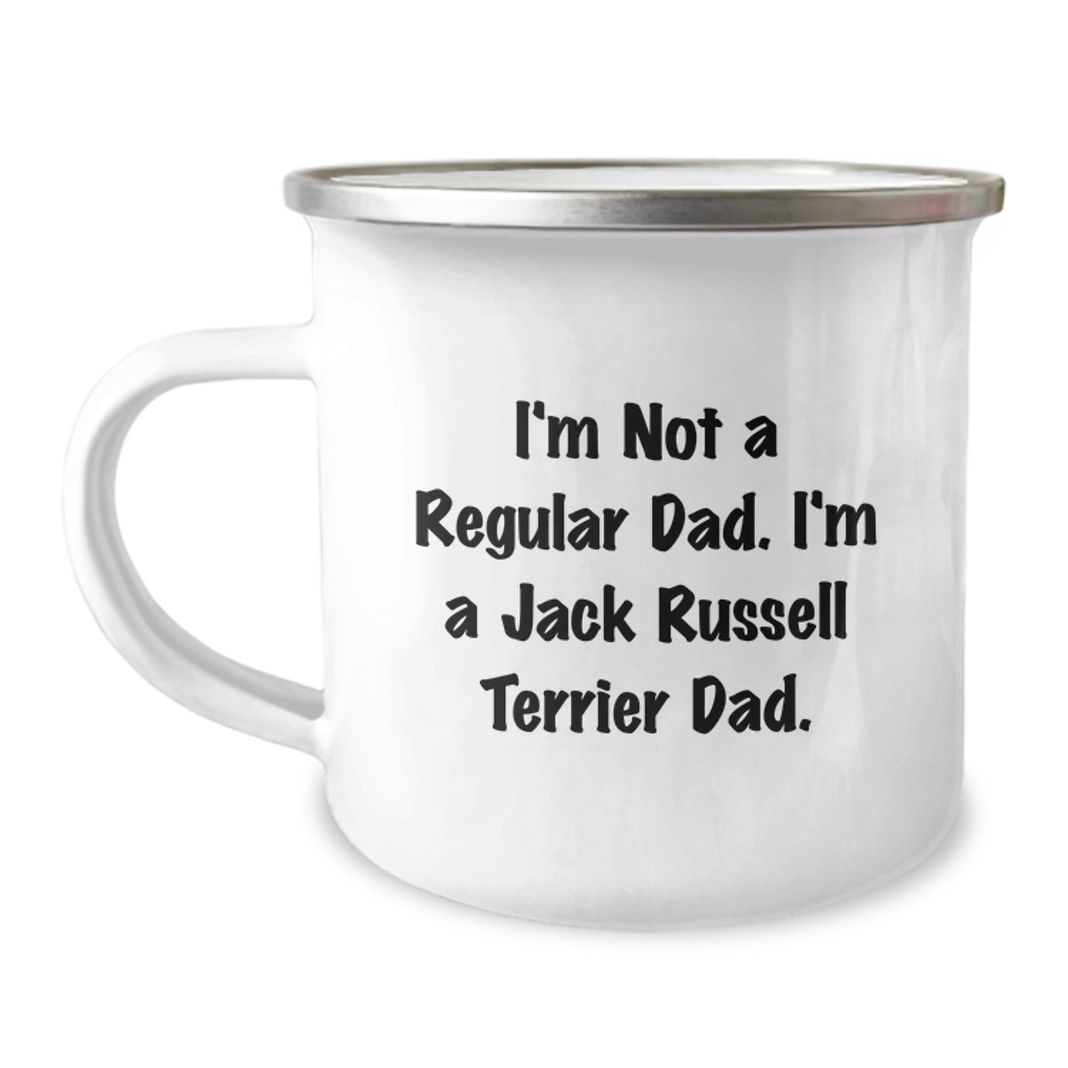 Funny Jack Russell Terrier Dad Camping Mug, Gifts from Dad to Jack Russell Terrier Dog, Christmas Unique Gifts for Dad, Dad's Favorite Quote - Image 1