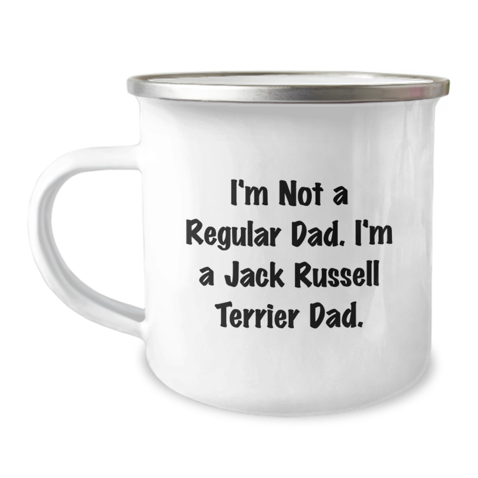 Funny Jack Russell Terrier Dad Camping Mug, Gifts from Dad to Jack Russell Terrier Dog, Christmas Unique Gifts for Dad, Dad's Favorite Quote - Image 1