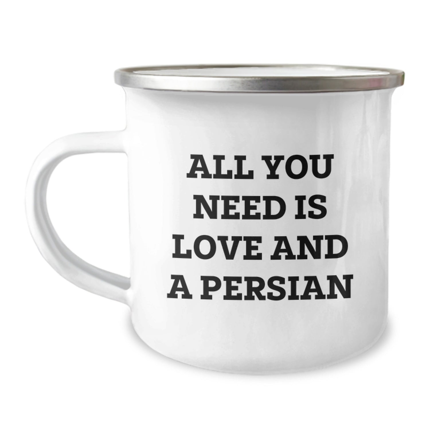 Funny Persian Cat Camping Mug Gifts from Friends for Christmas - Image 1