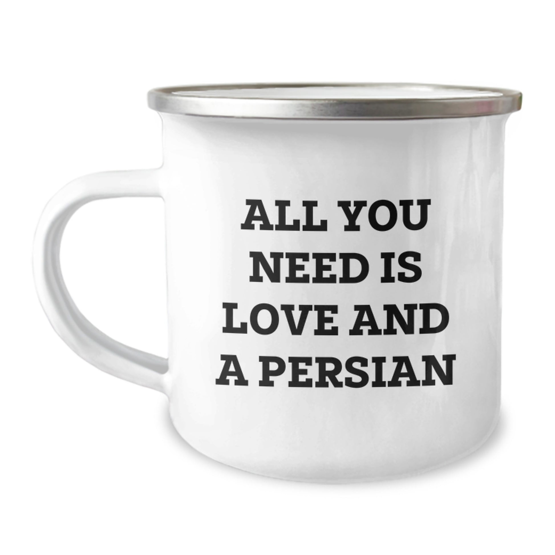 Funny Persian Cat Camping Mug Gifts from Friends for Christmas - Image 1