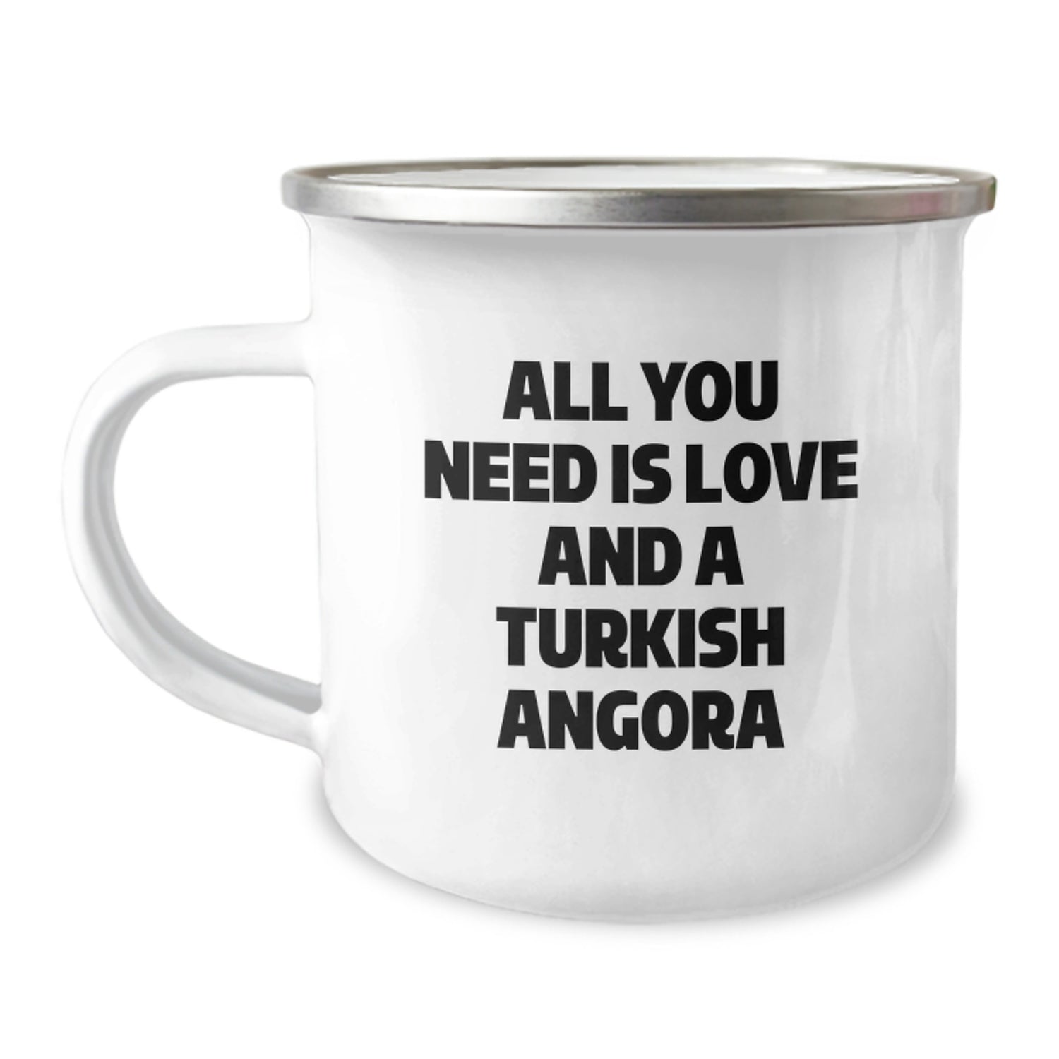 Turkish Angora Cat Camping Mug, Funny Quote Gift for Turkish Angora Cat, Christmas Unique Gifts from Friends and Family - Image 1