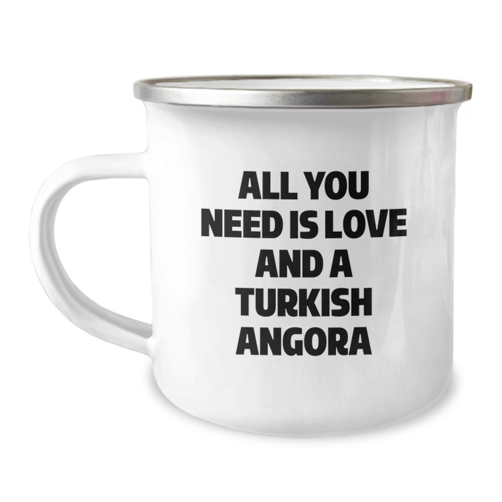 Turkish Angora Cat Camping Mug, Funny Quote Gift for Turkish Angora Cat, Christmas Unique Gifts from Friends and Family - Image 1
