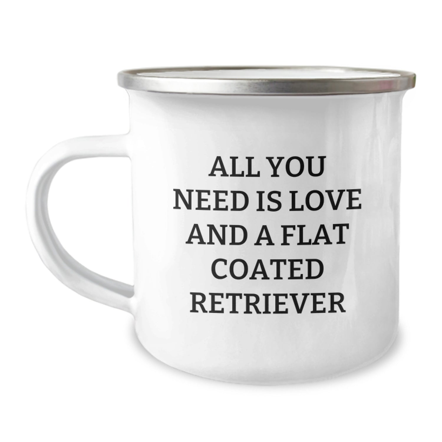 Flat Coated Retriever Dog Lover Funny Camping Mug Gifts from Men to Family for Christmas - Image 1